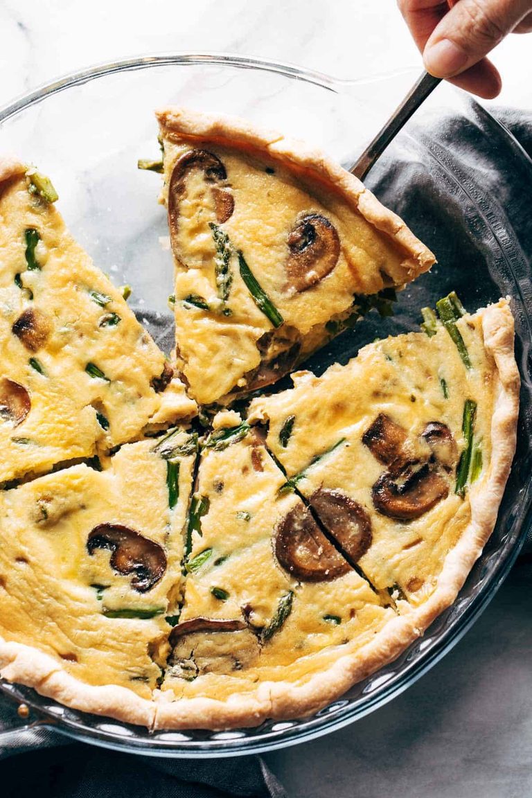 Vegetable quiche.