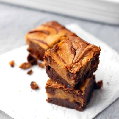 A picture of <span class="fn">Peanut Butter Cheesecake Brownies
