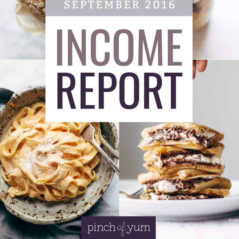 September Income Report - Updating an Old Blog Post | pinchofyum.com
